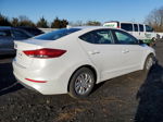 2017 Hyundai Elantra Se White vin: 5NPD74LF7HH127380