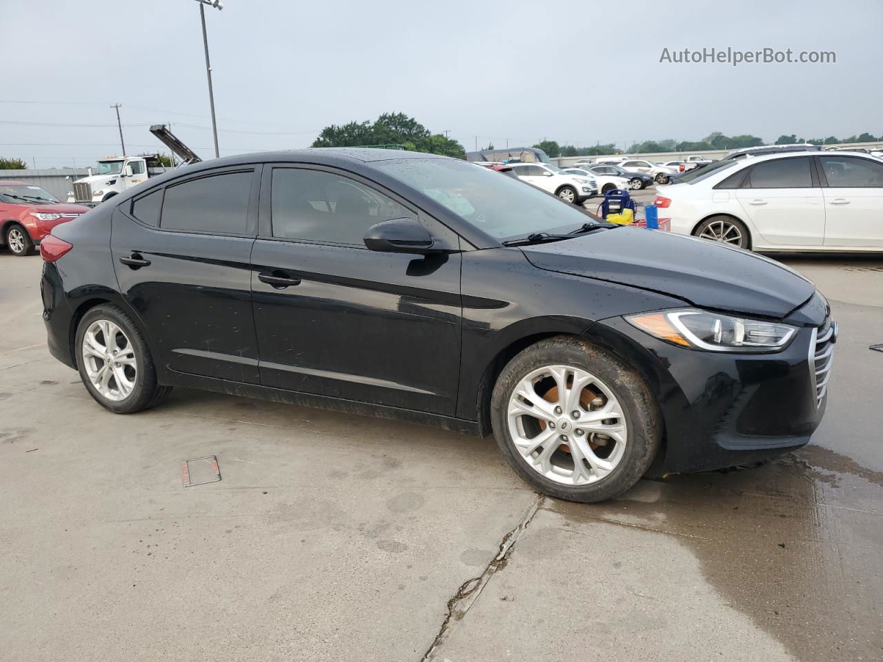 2017 Hyundai Elantra Se Черный vin: 5NPD74LF7HH142025