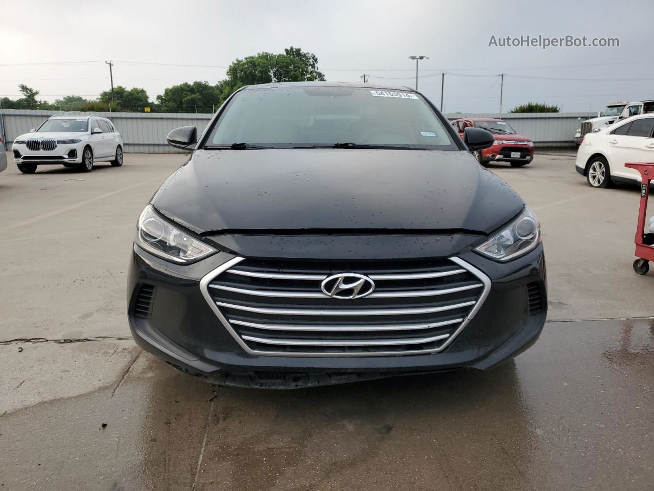 2017 Hyundai Elantra Se Черный vin: 5NPD74LF7HH142025