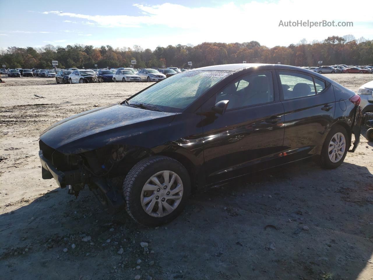 2017 Hyundai Elantra Se Black vin: 5NPD74LF7HH144678