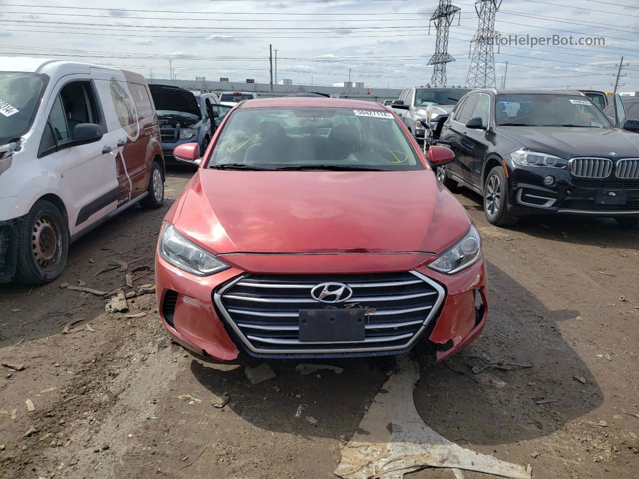 2017 Hyundai Elantra Se Red vin: 5NPD74LF7HH154773