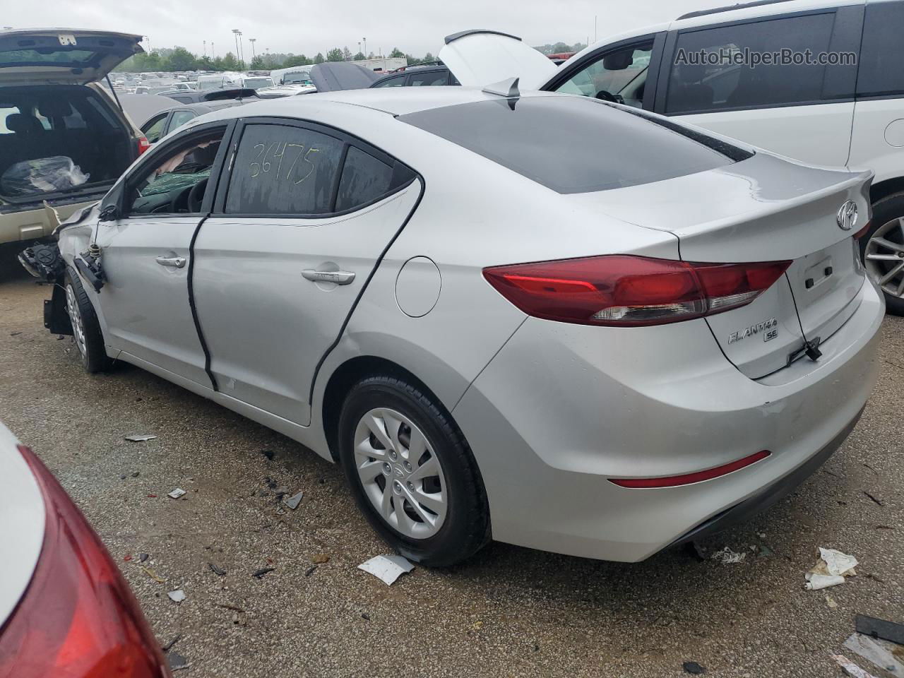 2017 Hyundai Elantra Se Серебряный vin: 5NPD74LF7HH155468