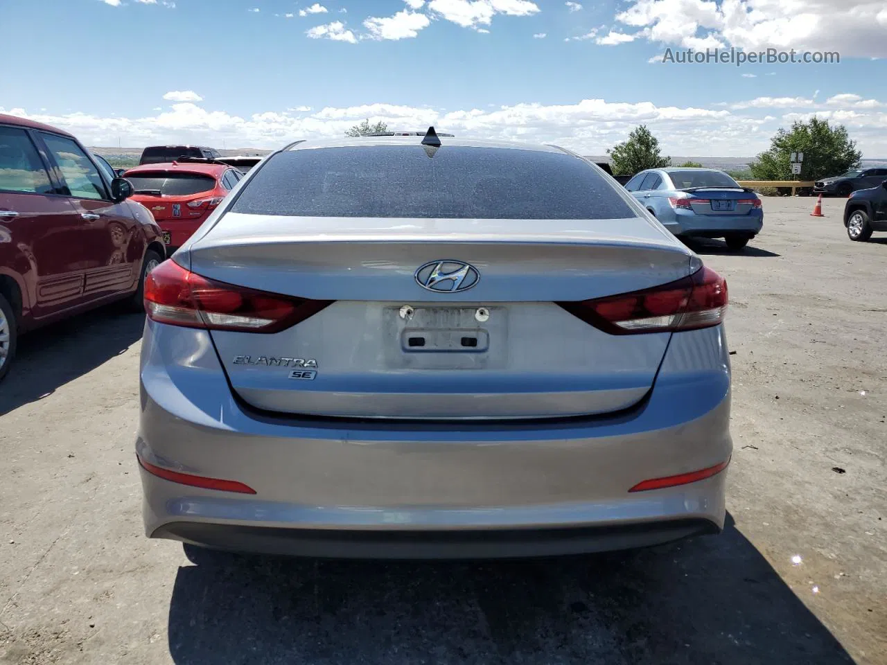 2017 Hyundai Elantra Se Gray vin: 5NPD74LF7HH164414