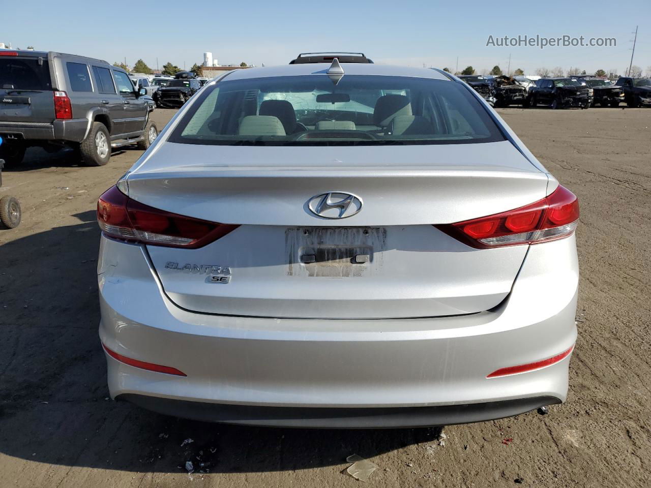 2017 Hyundai Elantra Se Silver vin: 5NPD74LF7HH177101