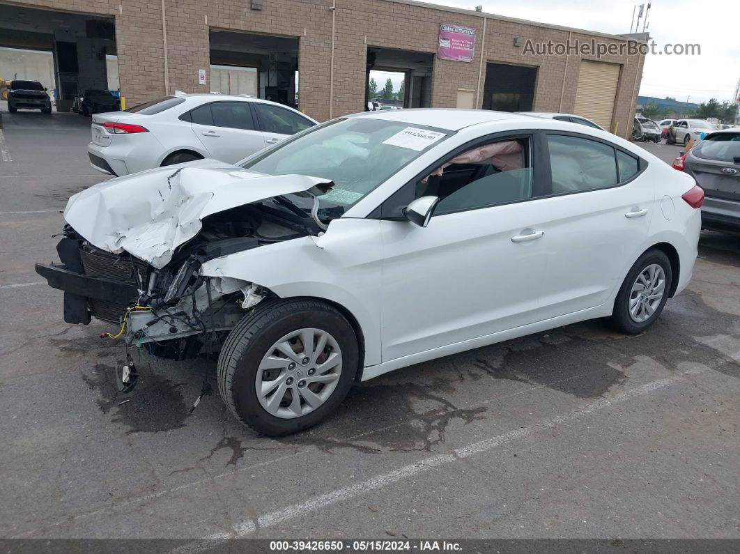 2017 Hyundai Elantra Se White vin: 5NPD74LF7HH198109