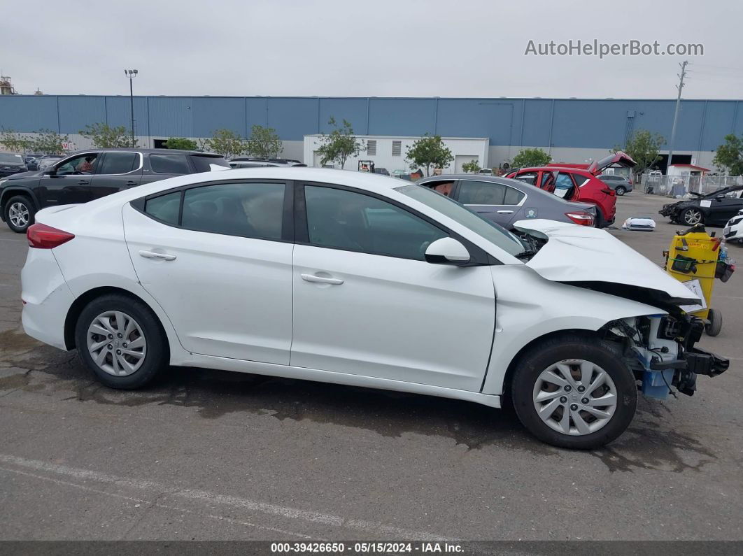 2017 Hyundai Elantra Se White vin: 5NPD74LF7HH198109