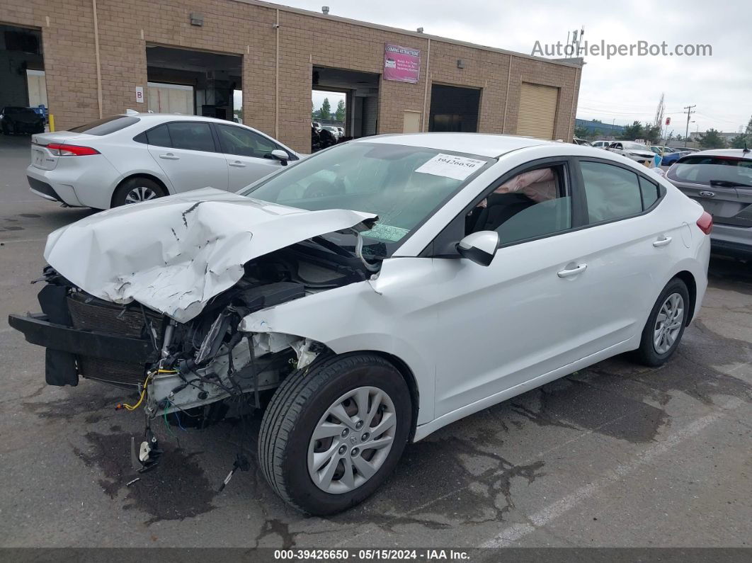 2017 Hyundai Elantra Se White vin: 5NPD74LF7HH198109