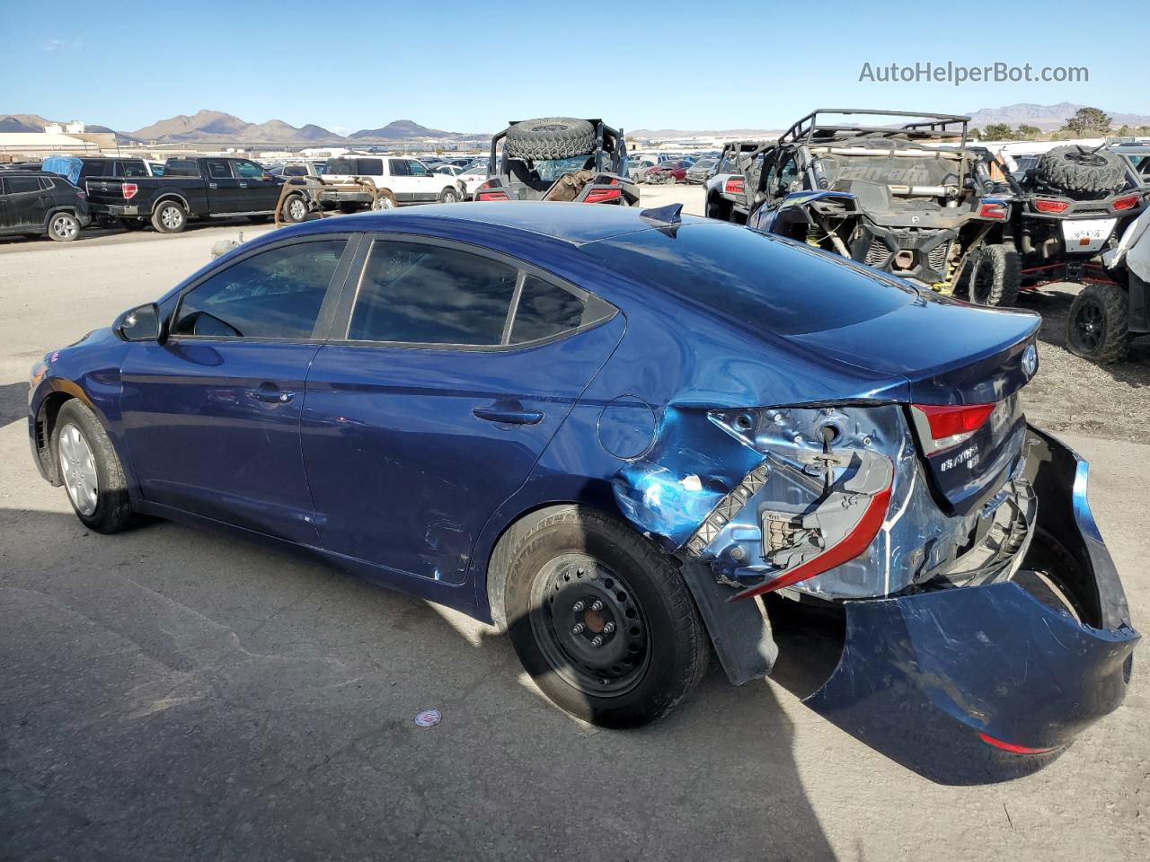 2017 Hyundai Elantra Se Blue vin: 5NPD74LF7HH198319