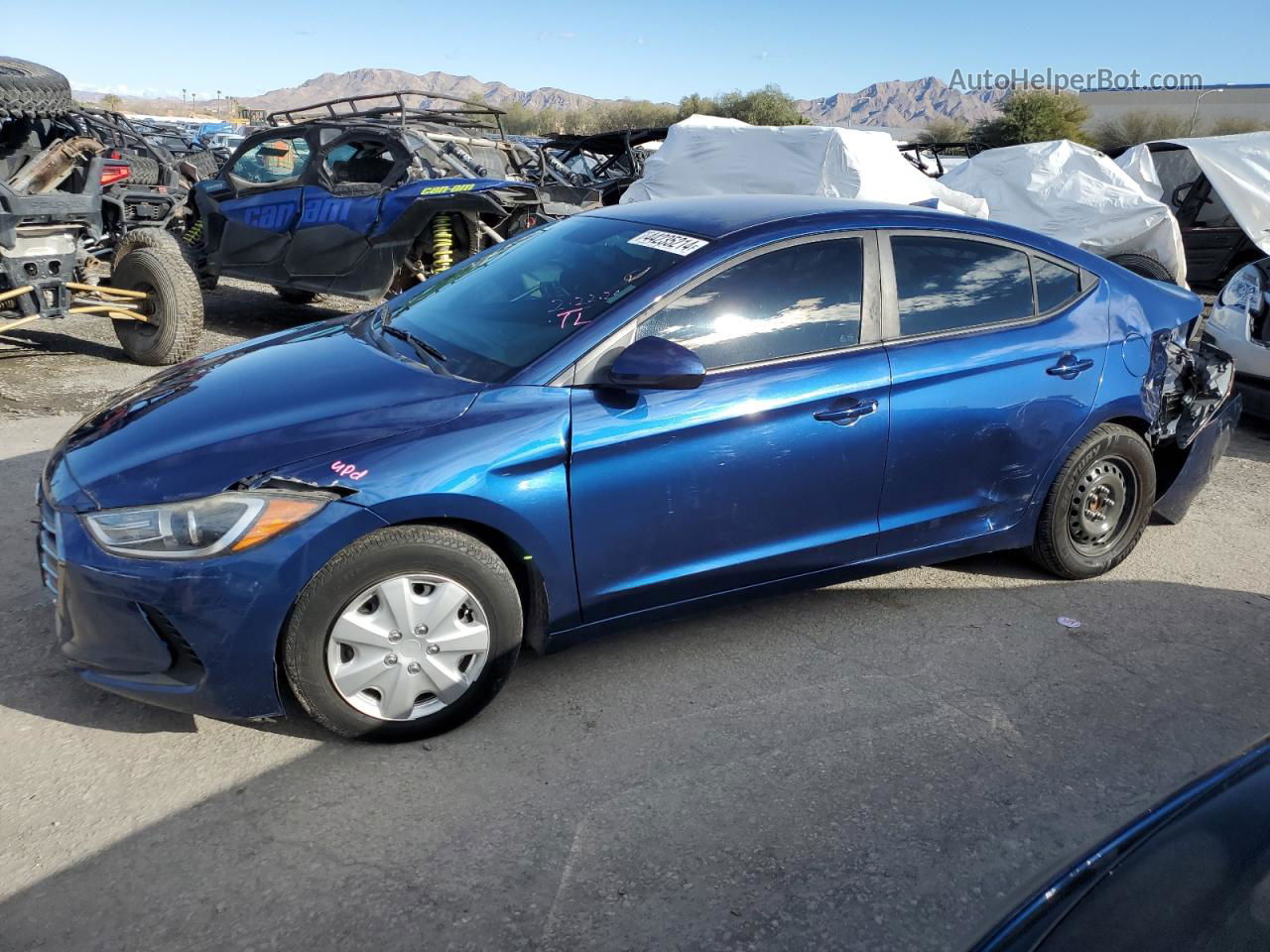 2017 Hyundai Elantra Se Blue vin: 5NPD74LF7HH198319