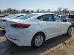 2017 Hyundai Elantra Se White vin: 5NPD74LF7HH199017