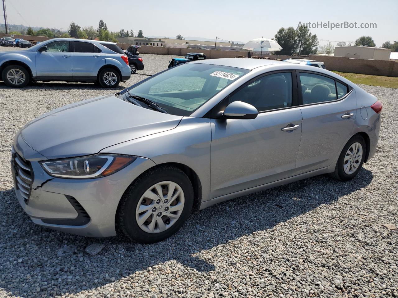 2017 Hyundai Elantra Se Silver vin: 5NPD74LF7HH203387