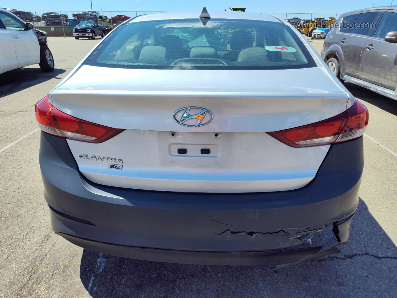 2017 Hyundai Elantra Se Silver vin: 5NPD74LF7HH211280