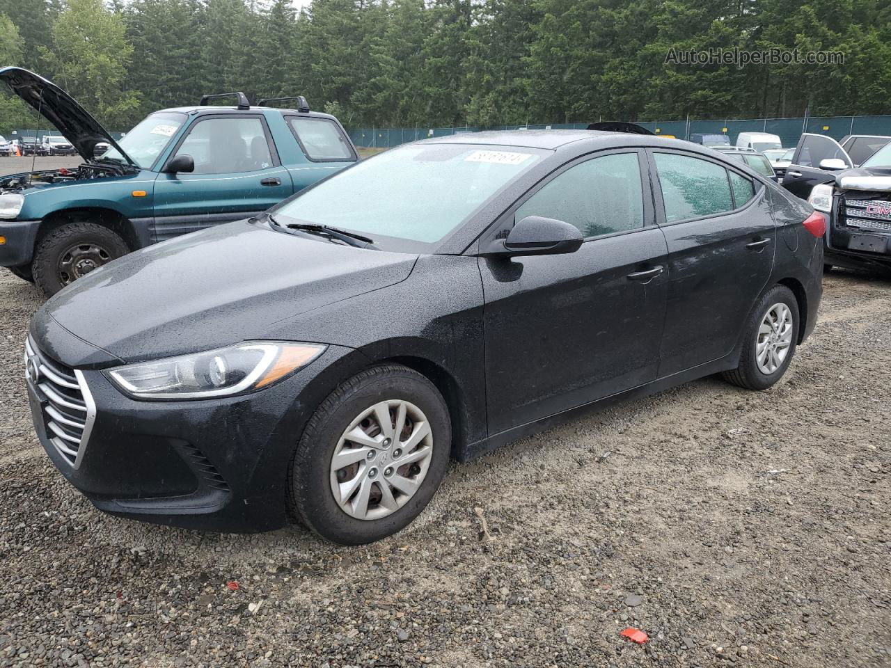 2018 Hyundai Elantra Se Black vin: 5NPD74LF7JH230188