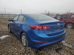 2018 Hyundai Elantra Se Синий vin: 5NPD74LF7JH247377