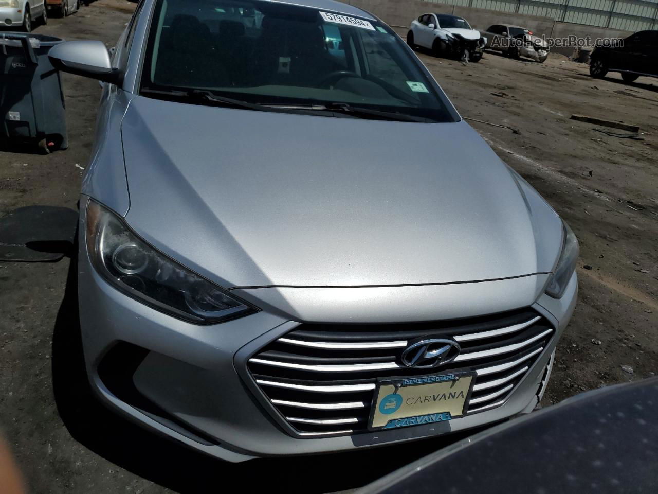 2018 Hyundai Elantra Se Silver vin: 5NPD74LF7JH340853