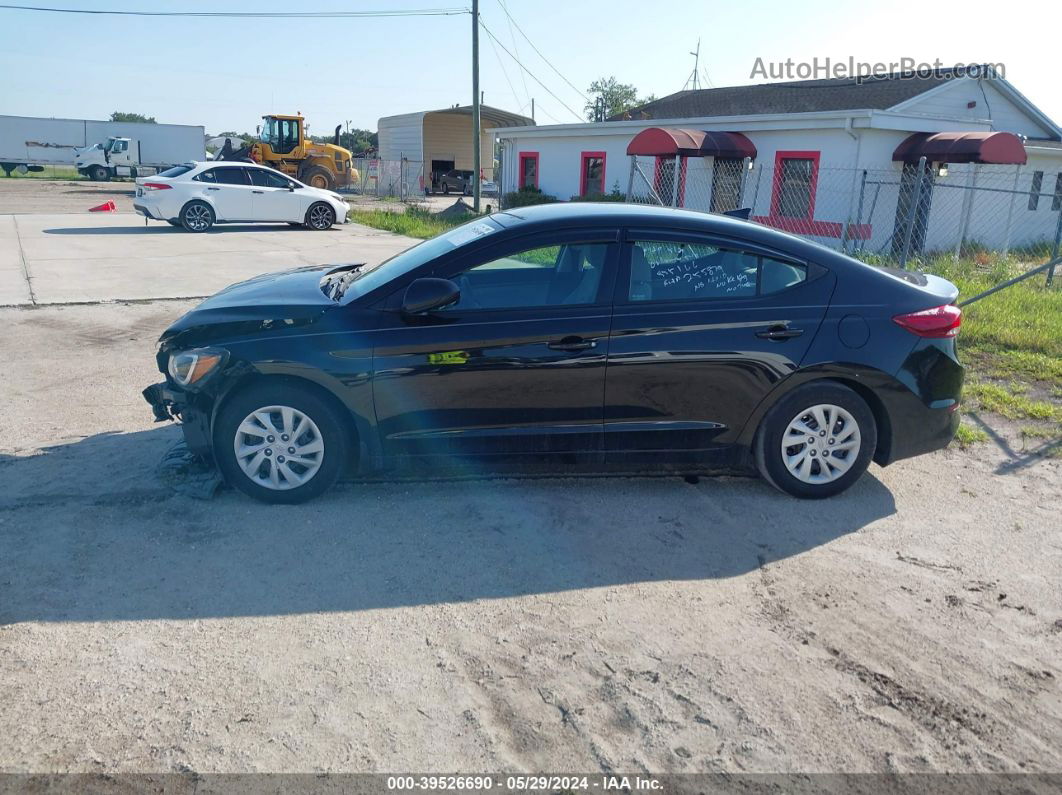 2018 Hyundai Elantra Se Black vin: 5NPD74LF7JH386442