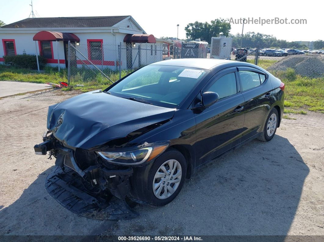 2018 Hyundai Elantra Se Black vin: 5NPD74LF7JH386442