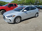 2018 Hyundai Elantra Se Silver vin: 5NPD74LF7JH394699