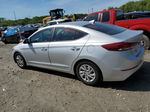 2018 Hyundai Elantra Se Silver vin: 5NPD74LF7JH394699