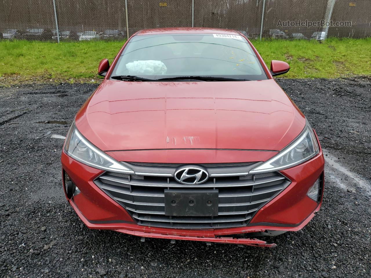 2019 Hyundai Elantra Se Red vin: 5NPD74LF7KH412071