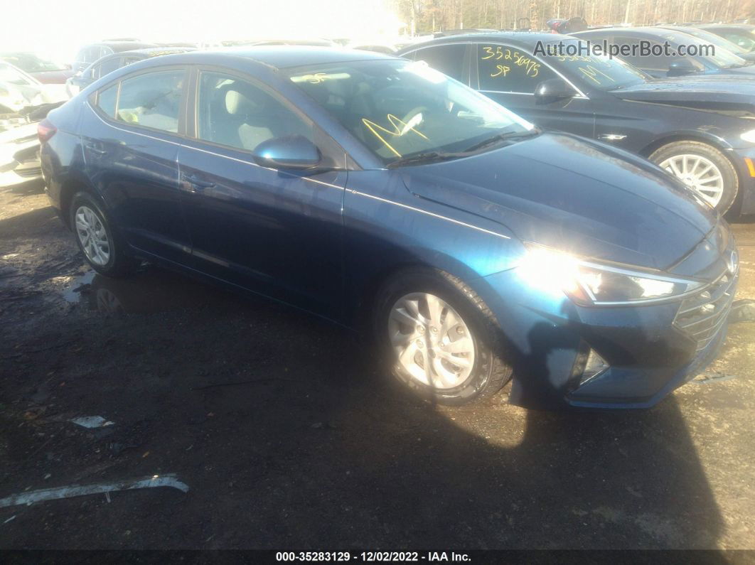 2019 Hyundai Elantra Se Синий vin: 5NPD74LF7KH427055