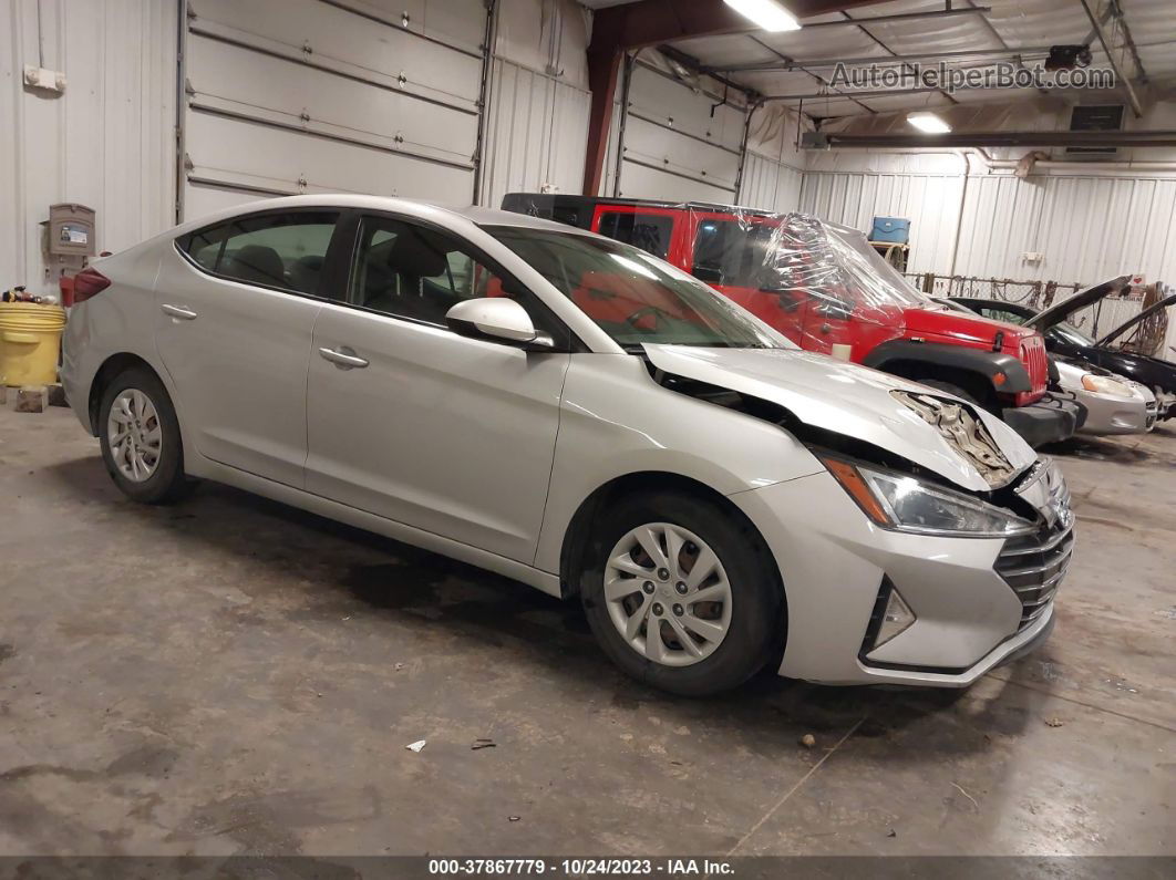 2019 Hyundai Elantra Se Silver vin: 5NPD74LF7KH474506