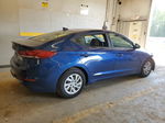 2017 Hyundai Elantra Se Синий vin: 5NPD74LF8HH037221