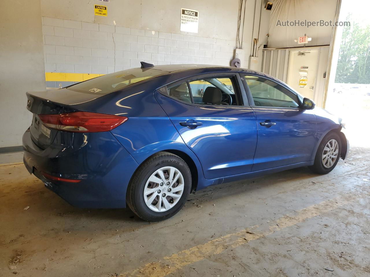 2017 Hyundai Elantra Se Синий vin: 5NPD74LF8HH037221