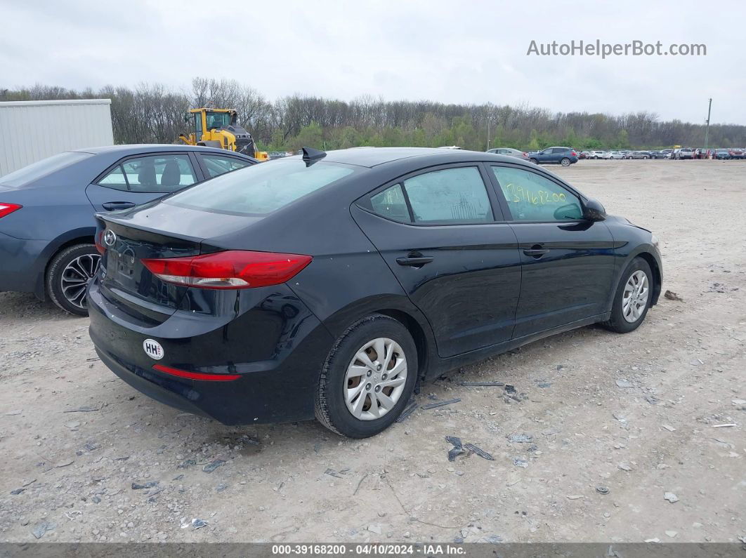 2017 Hyundai Elantra Se Black vin: 5NPD74LF8HH056268