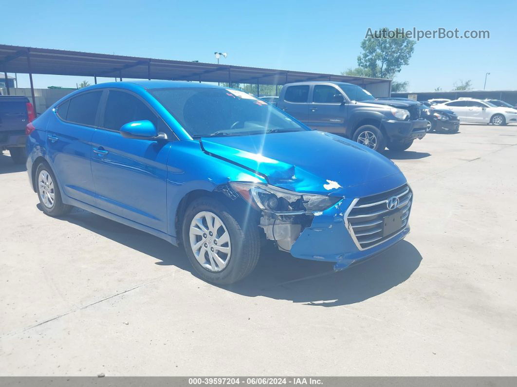 2017 Hyundai Elantra Se Blue vin: 5NPD74LF8HH099993