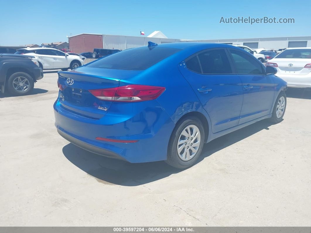 2017 Hyundai Elantra Se Blue vin: 5NPD74LF8HH099993