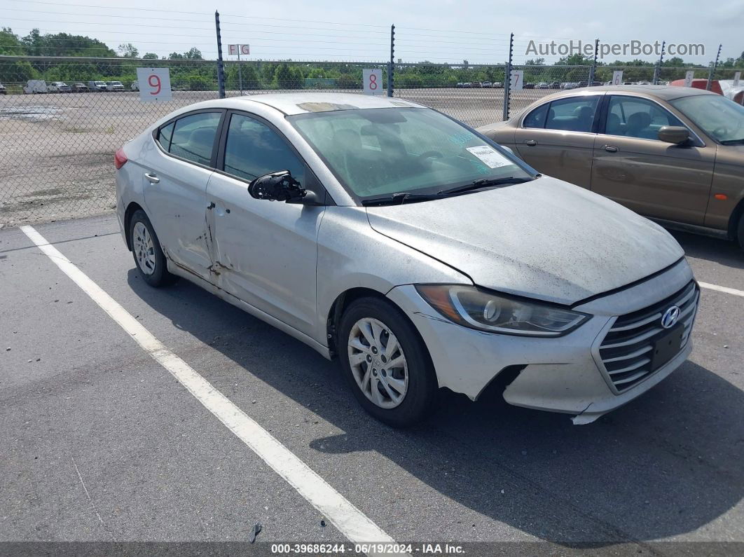 2017 Hyundai Elantra Se Silver vin: 5NPD74LF8HH113777