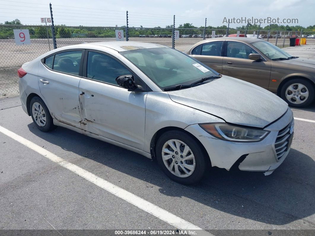 2017 Hyundai Elantra Se Silver vin: 5NPD74LF8HH113777