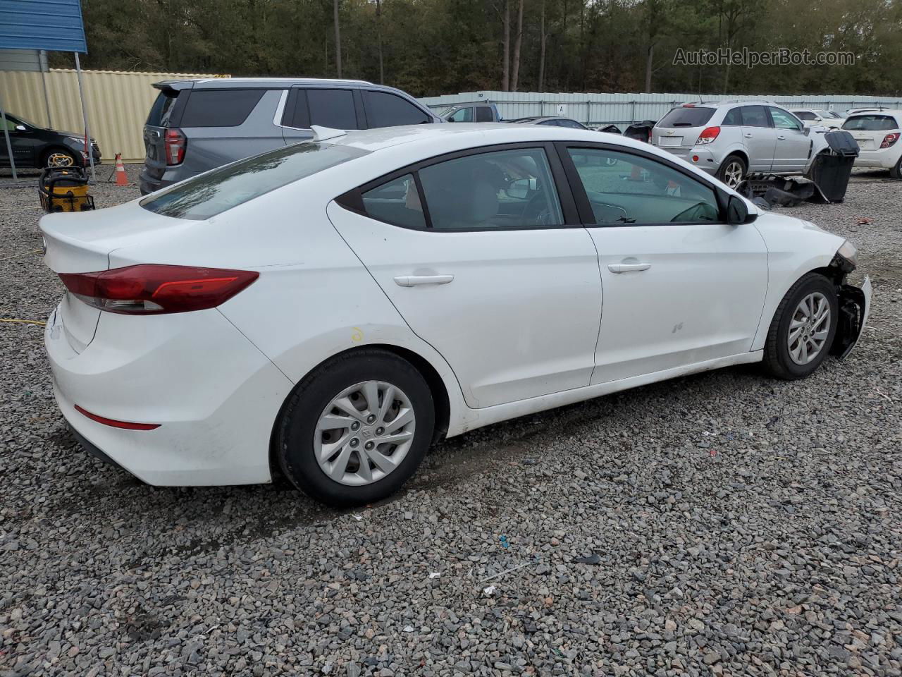 2017 Hyundai Elantra Se White vin: 5NPD74LF8HH126853