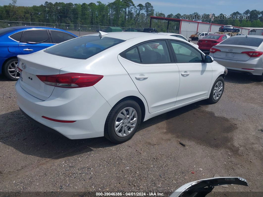 2017 Hyundai Elantra Se White vin: 5NPD74LF8HH164910