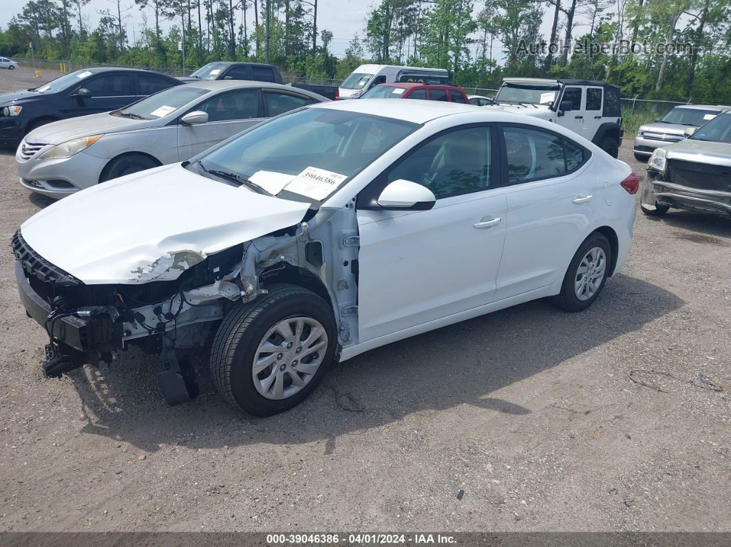 2017 Hyundai Elantra Se White vin: 5NPD74LF8HH164910