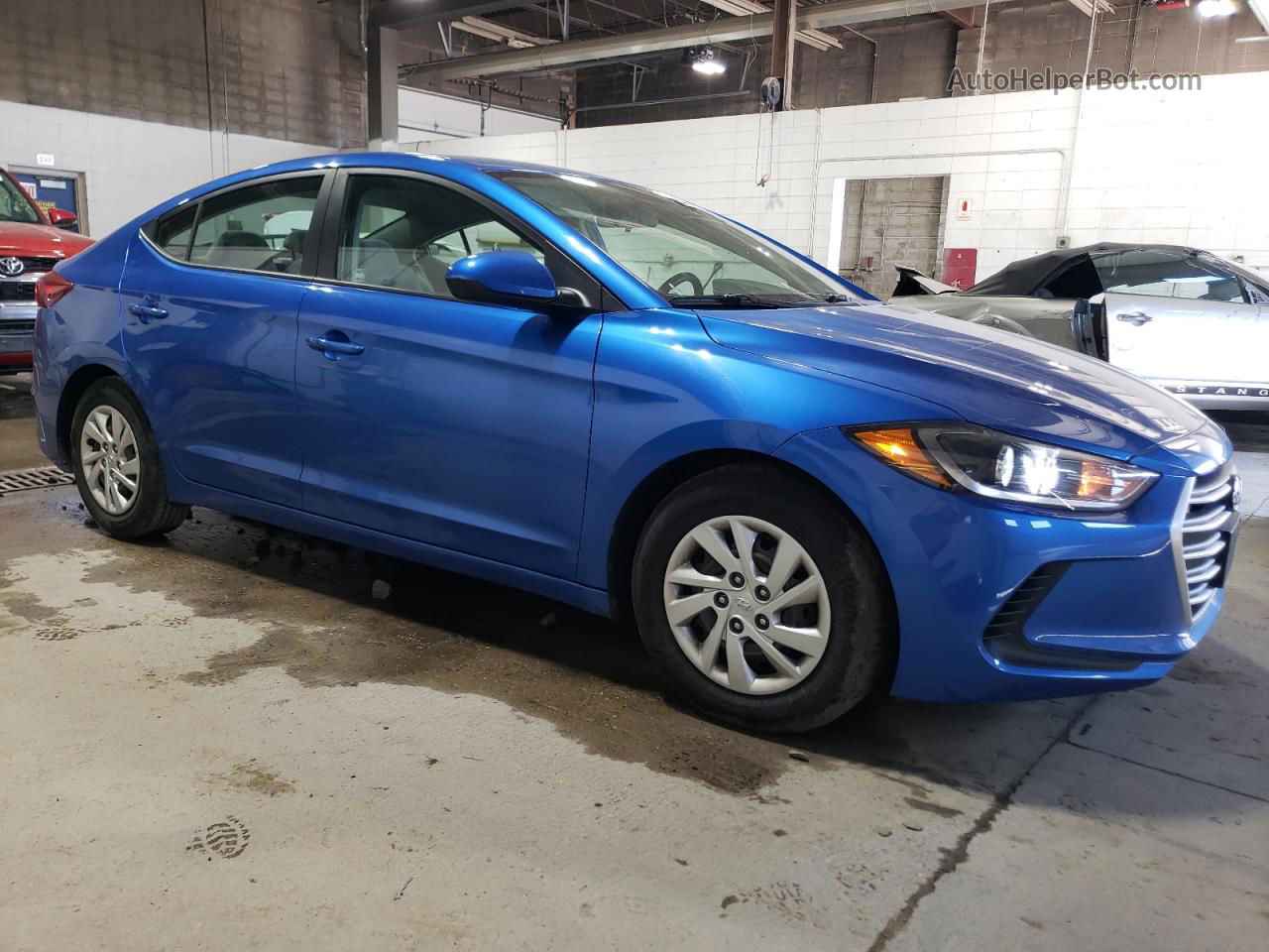 2017 Hyundai Elantra Se Blue vin: 5NPD74LF8HH205181