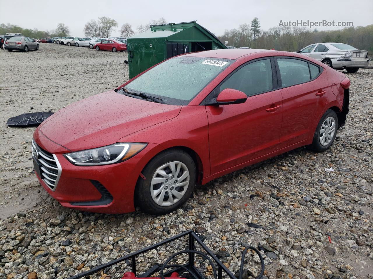 2017 Hyundai Elantra Se Красный vin: 5NPD74LF8HH210512