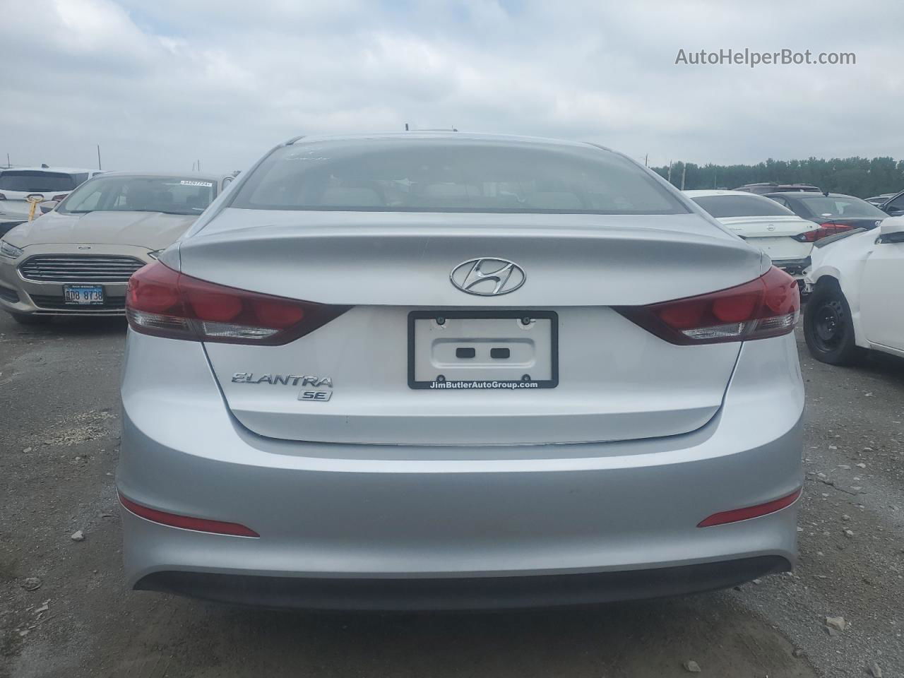 2018 Hyundai Elantra Se Silver vin: 5NPD74LF8JH297768