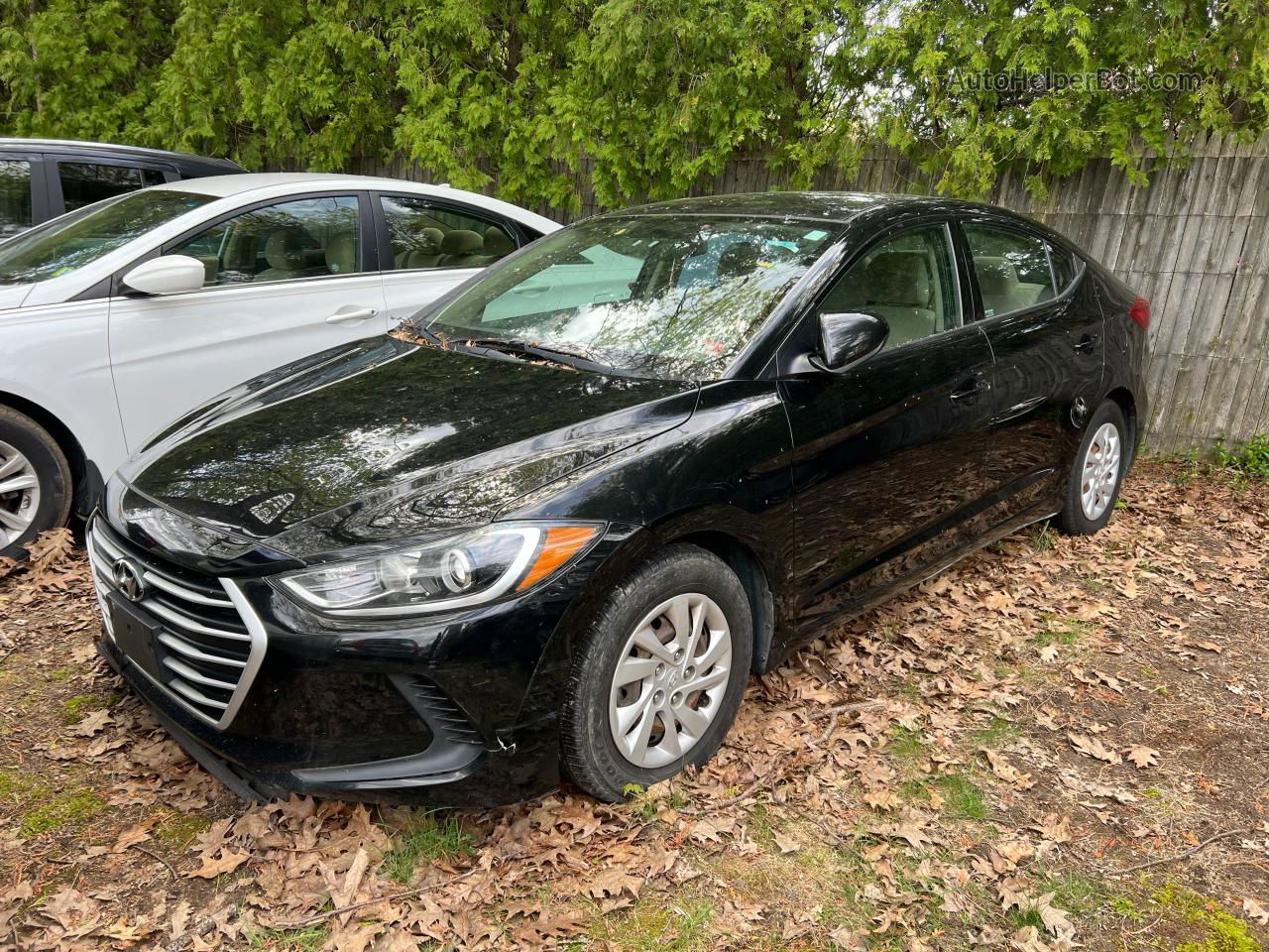 2018 Hyundai Elantra Se Black vin: 5NPD74LF8JH329215