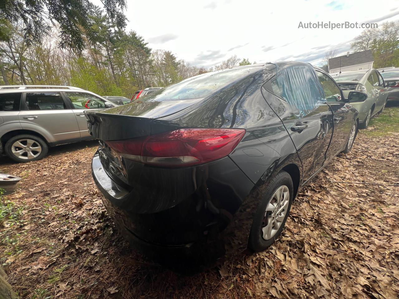 2018 Hyundai Elantra Se Черный vin: 5NPD74LF8JH329215