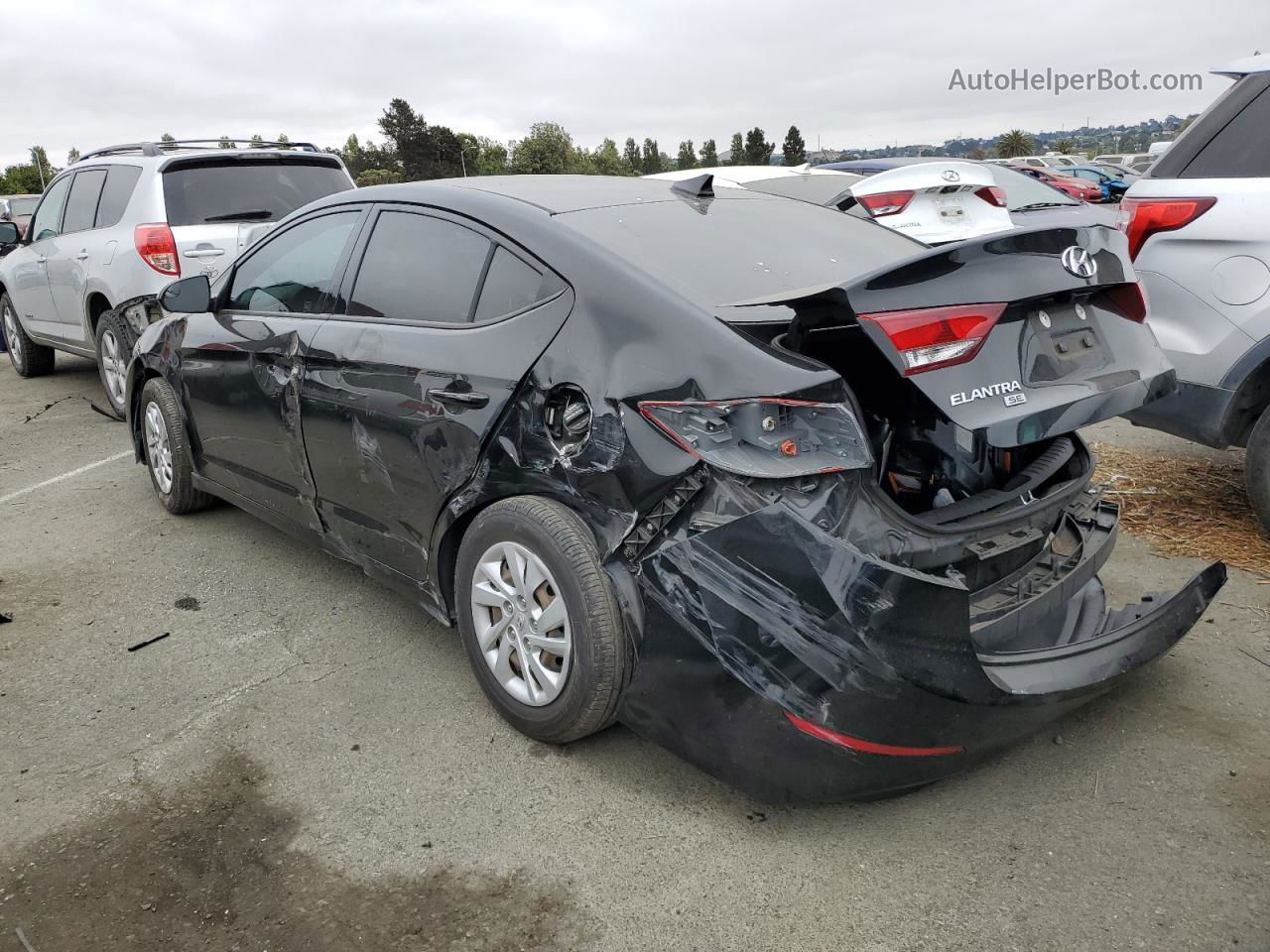 2018 Hyundai Elantra Se Black vin: 5NPD74LF8JH383307