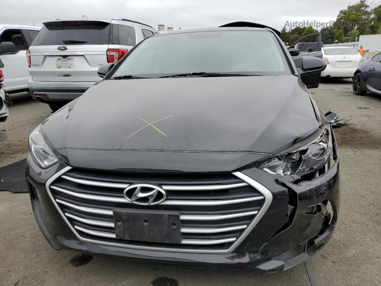 2018 Hyundai Elantra Se Black vin: 5NPD74LF8JH383307