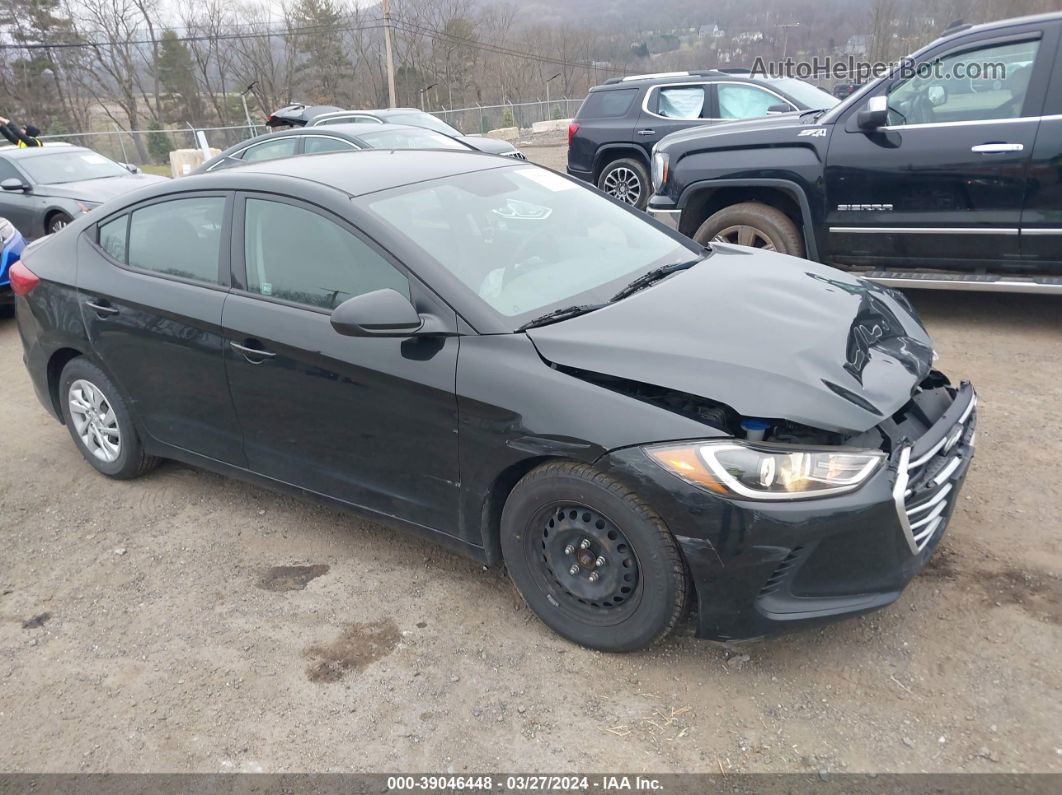 2018 Hyundai Elantra Se Black vin: 5NPD74LF8JH393321