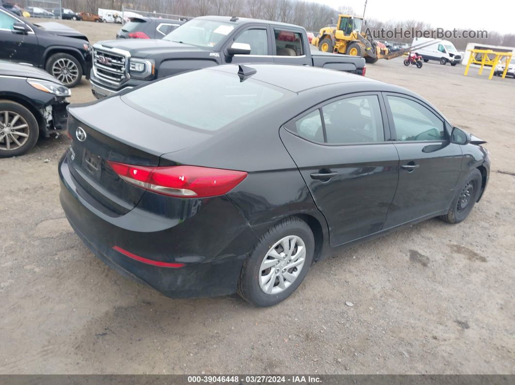 2018 Hyundai Elantra Se Black vin: 5NPD74LF8JH393321