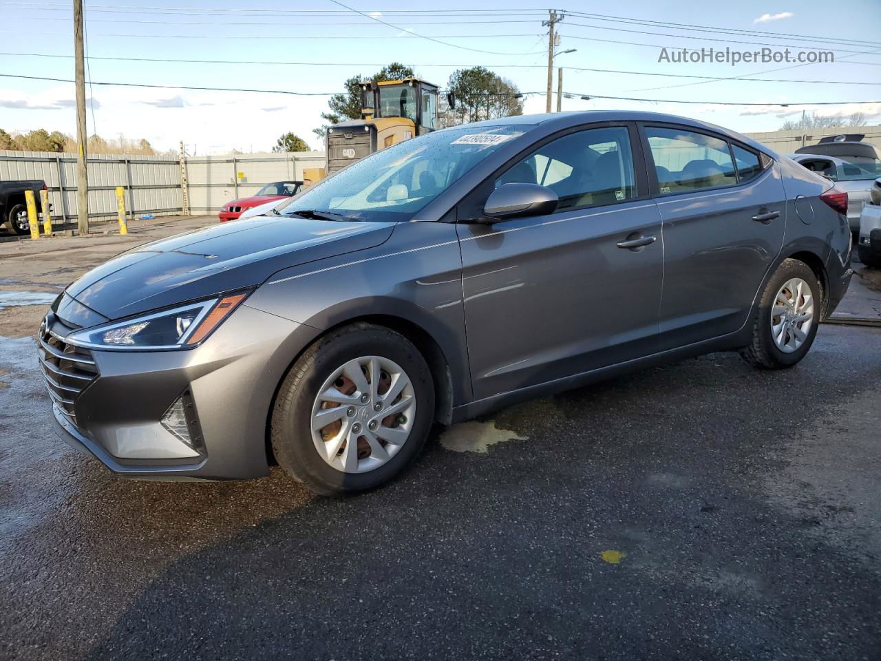 2019 Hyundai Elantra Se Серый vin: 5NPD74LF8KH450313