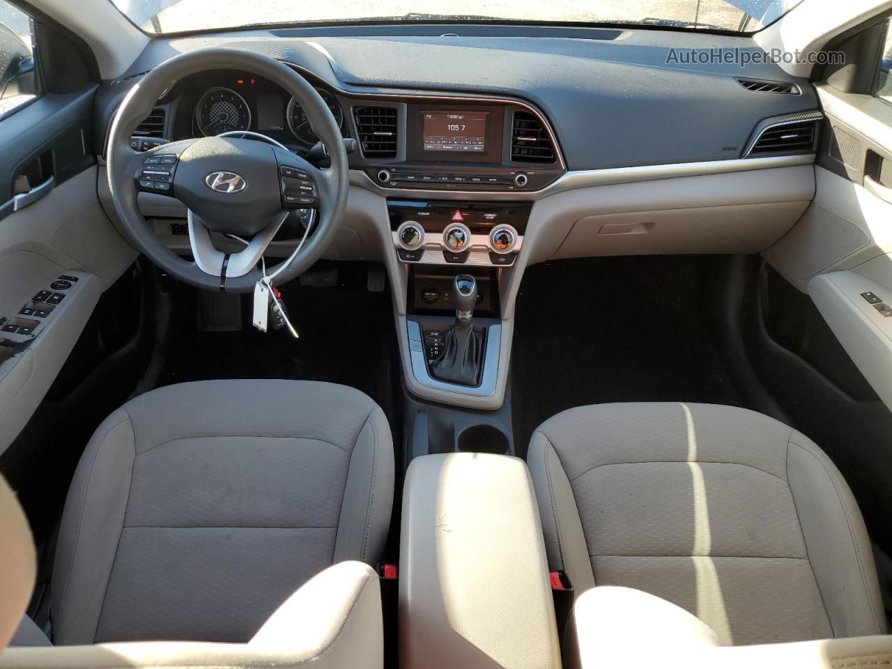 2019 Hyundai Elantra Se Gray vin: 5NPD74LF8KH450313