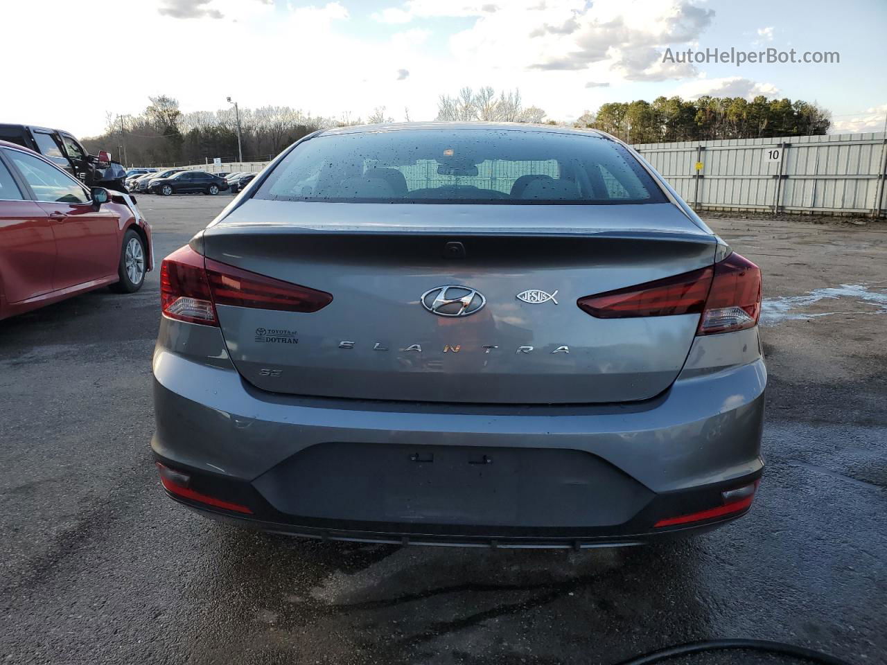 2019 Hyundai Elantra Se Gray vin: 5NPD74LF8KH450313