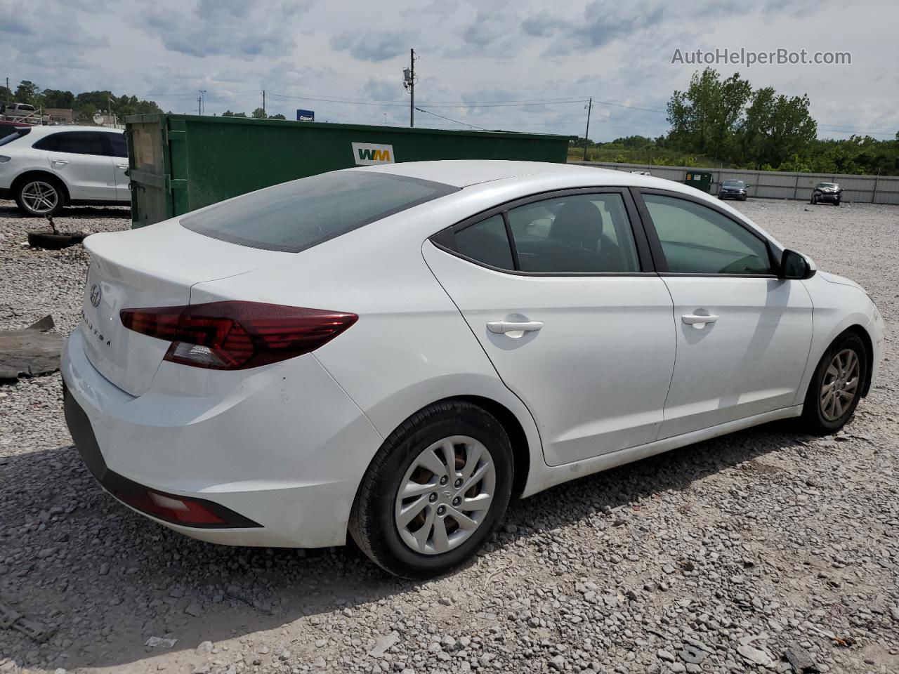 2019 Hyundai Elantra Se White vin: 5NPD74LF8KH462803