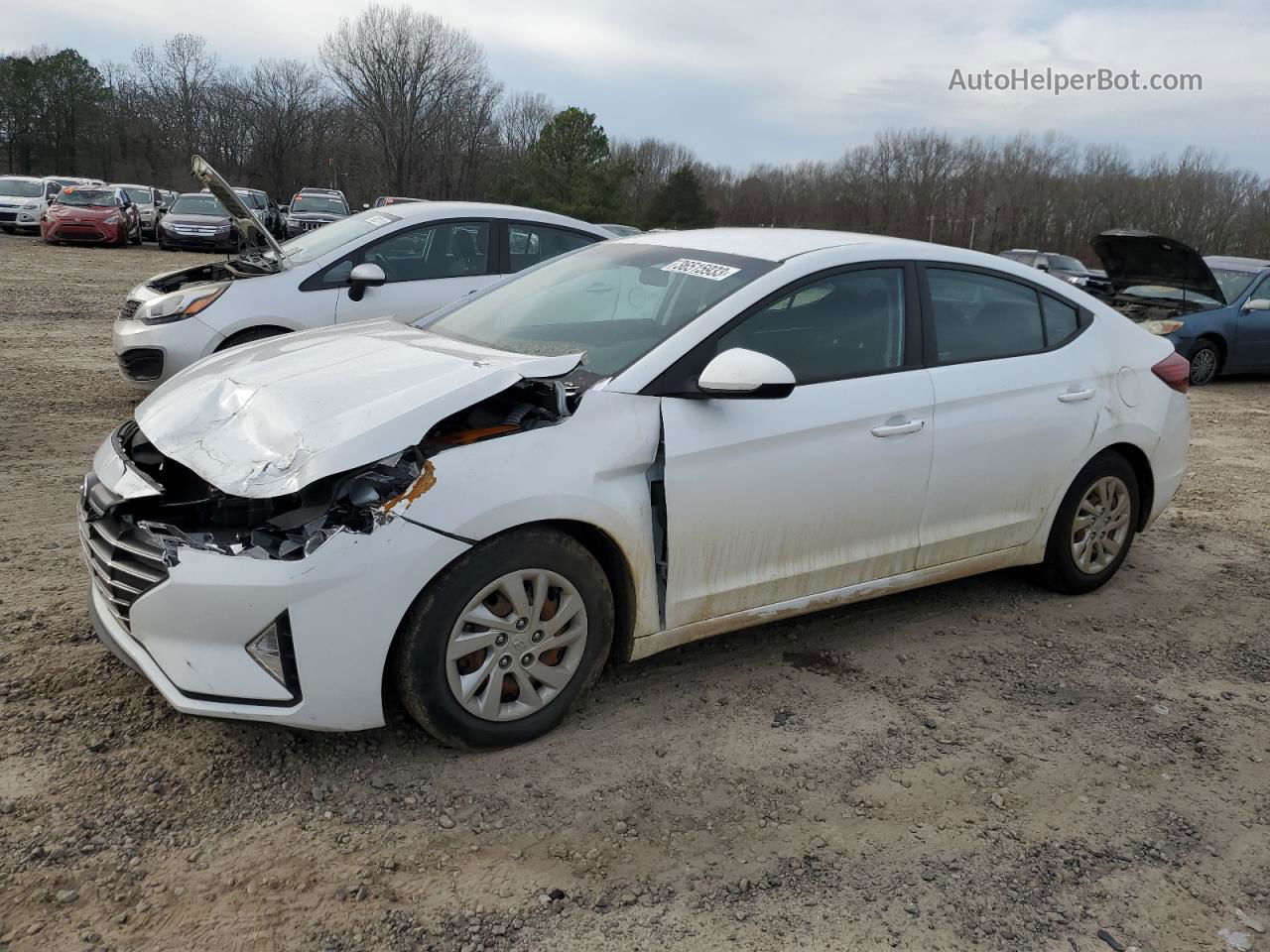 2019 Hyundai Elantra Se Белый vin: 5NPD74LF8KH465636